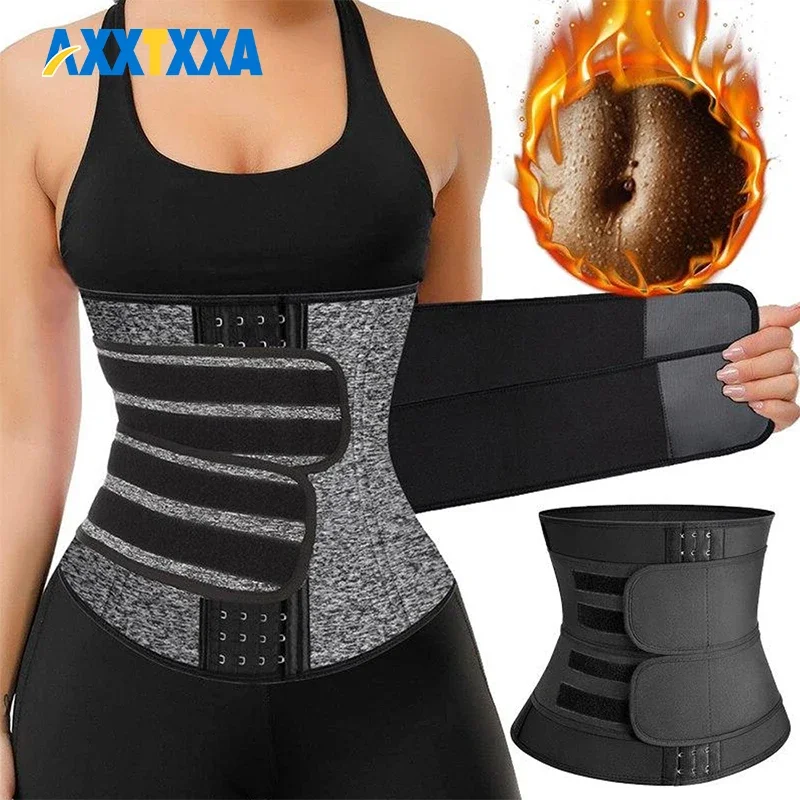 1PCS Women Men Waist Trainer Belt Tummy Control Workout Waist Cincher Sauna Sweat Girdle Sport Waist Trimmer Slim Belly Band